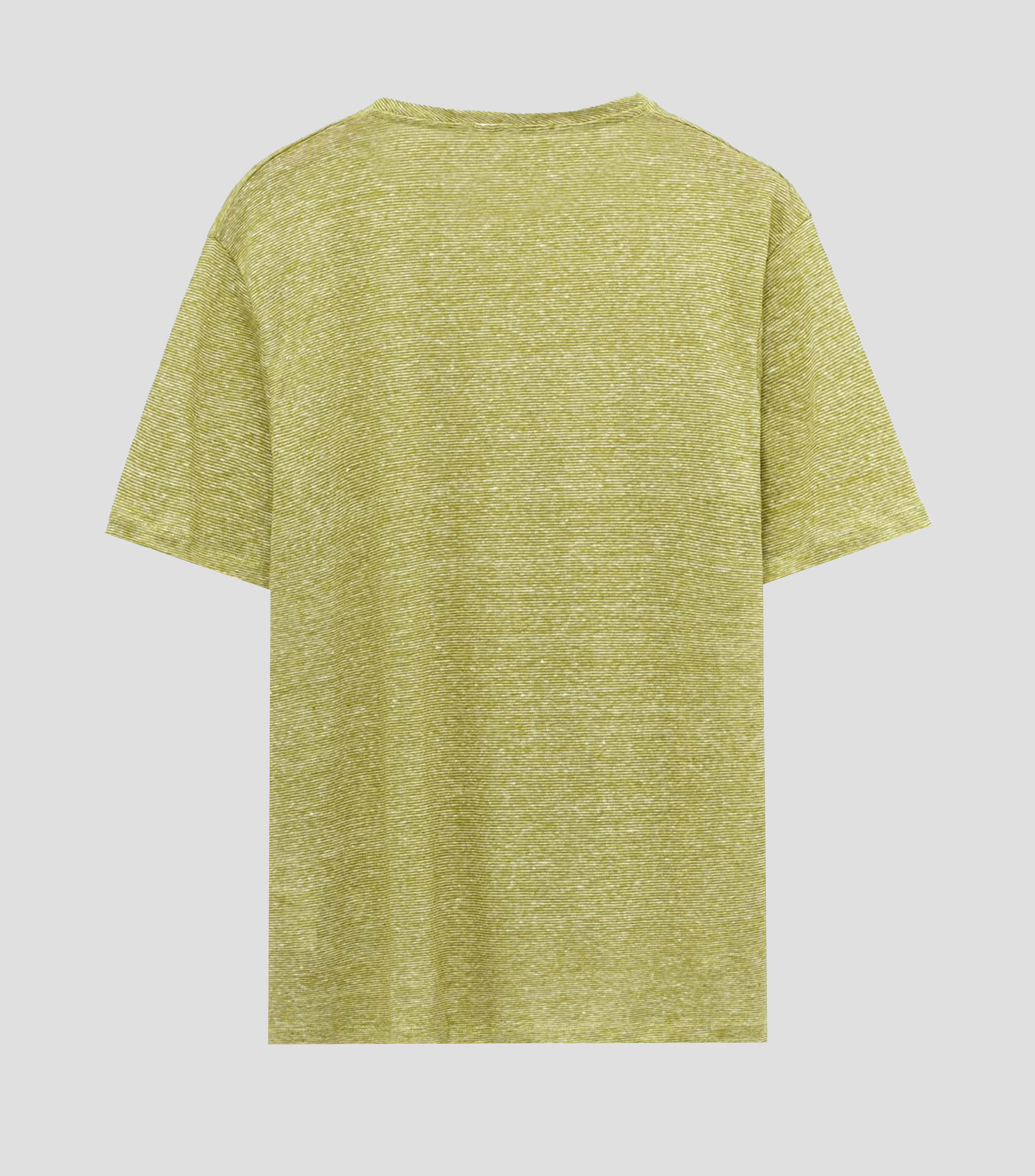 Playera de cuello redondo con manga corta y rayas Hombre